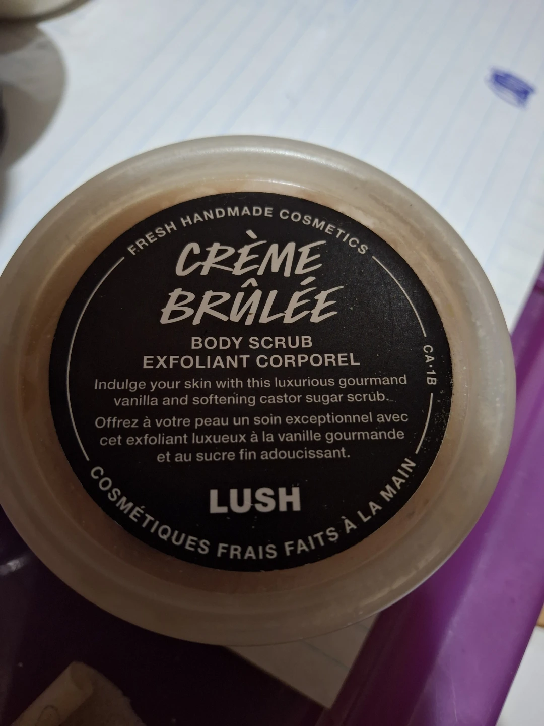 Lush Crème Brûlée Body Scrub 115g