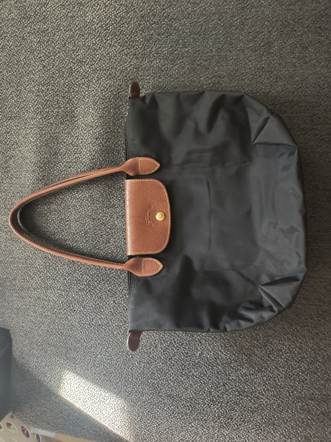 Longchamp Le Pliage Shoulder Bag - Black size medium