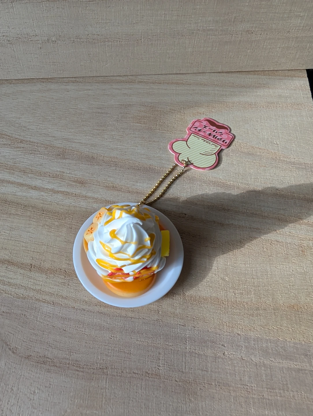 Miniature food item, waffle with whipped cream, new with tag - photo 3