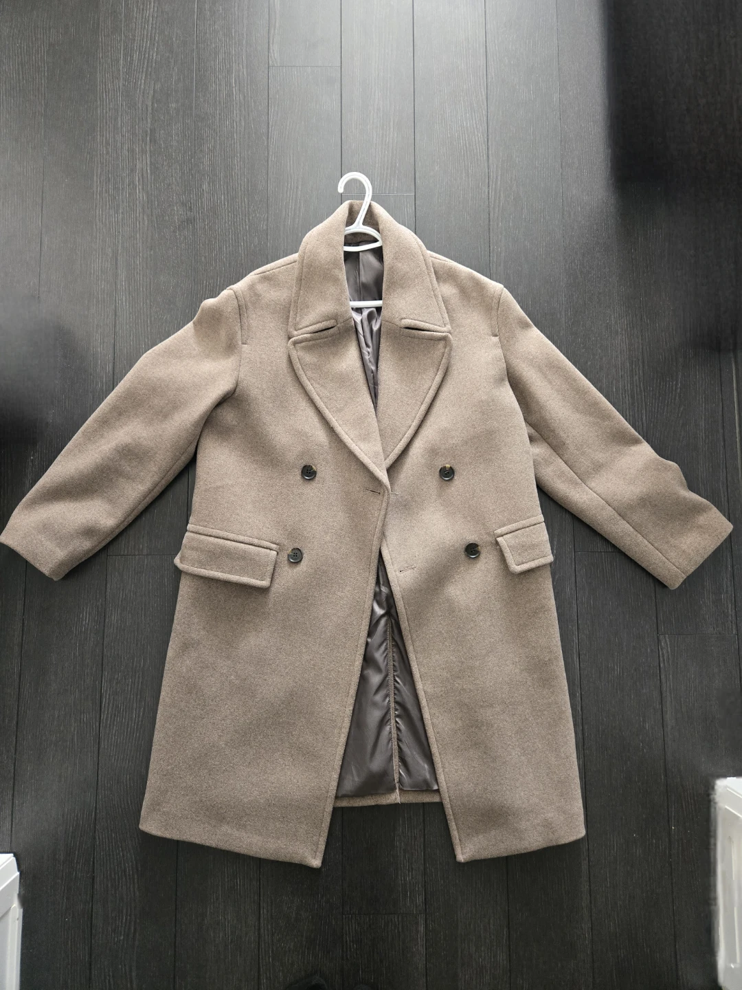 H&M Double Breasted Overcoat Medium/Large - photo 5