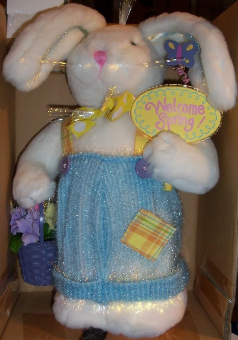 Skippe The Fiber Optic Bunny "Welcome Spring!"