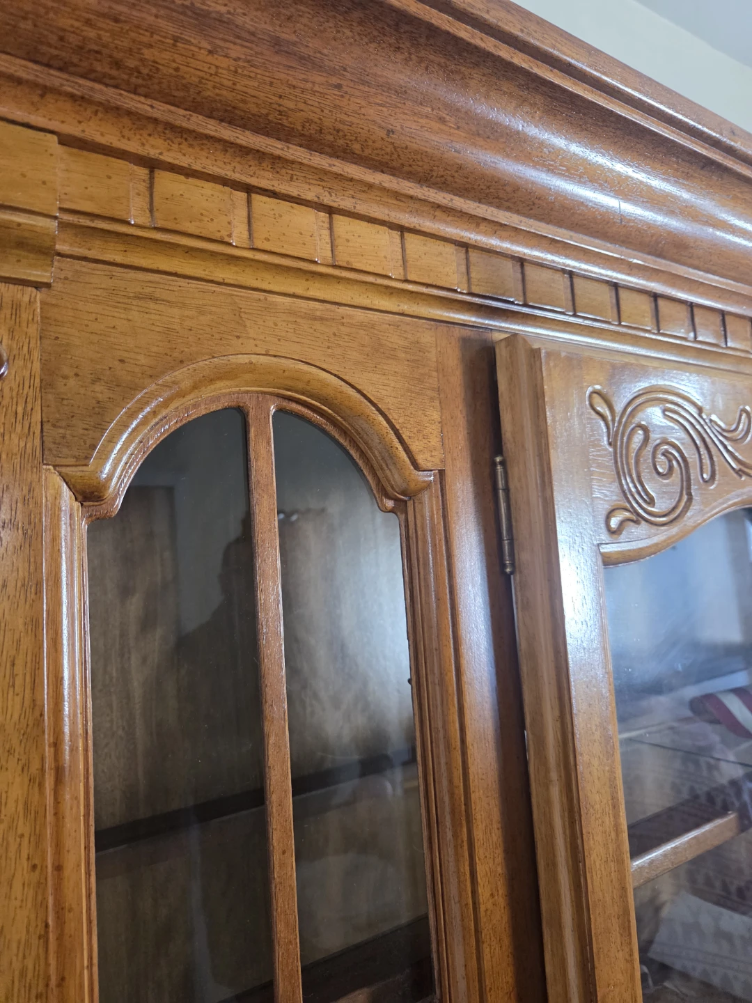Wooden China Cabinet with Glass Doors - photo 4