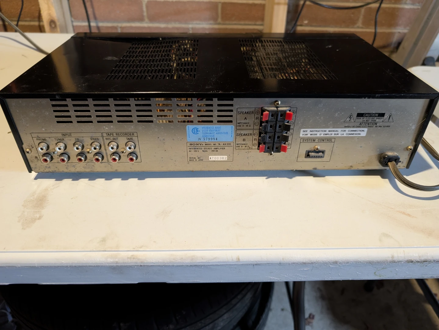 Sony Integrated Stereo Amplifier TA-AX335 - photo 2