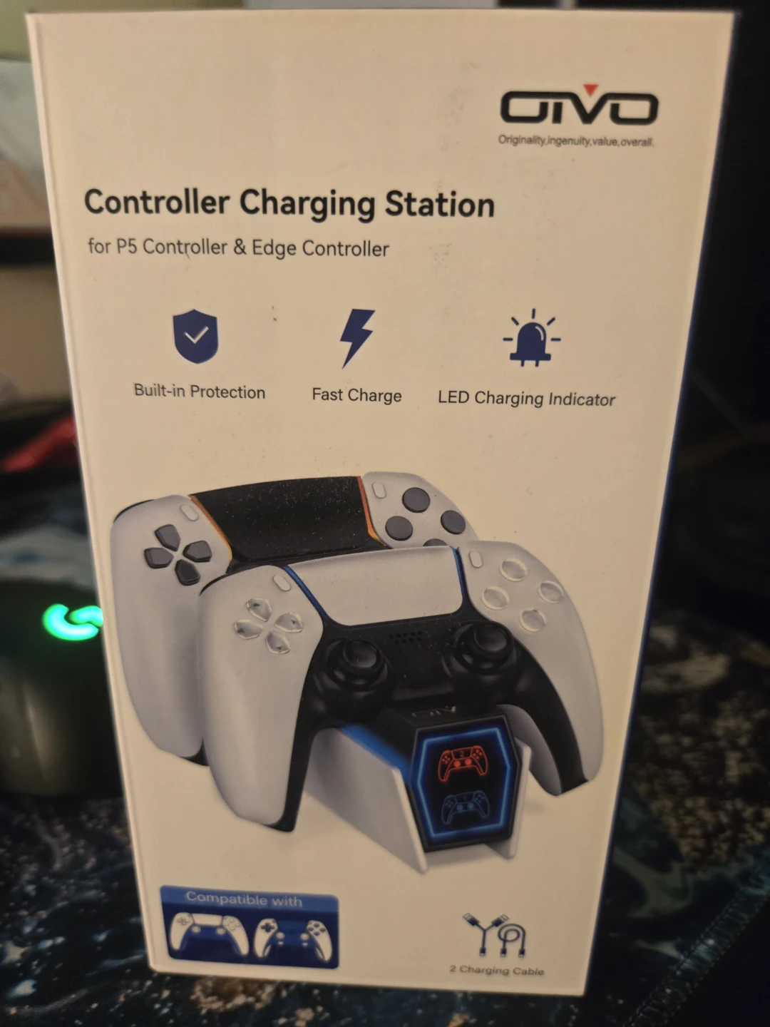OIVO Controller Charging Station for PS5 & Edge Controllers
