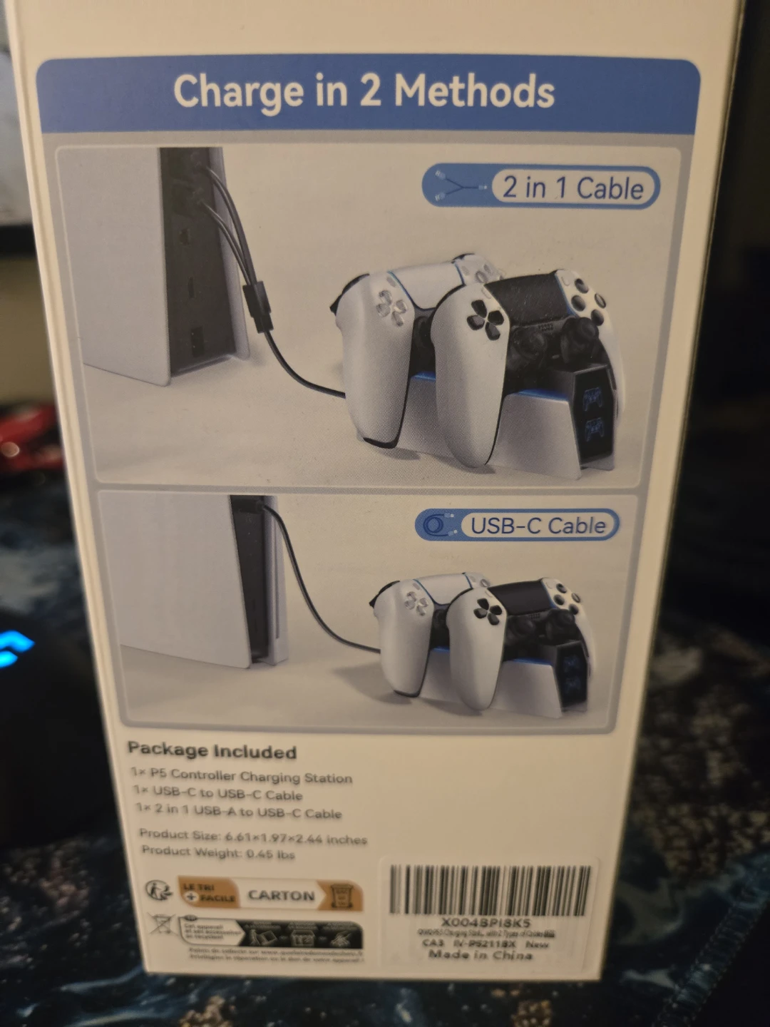 OIVO Controller Charging Station for PS5 & Edge Controllers - photo 2