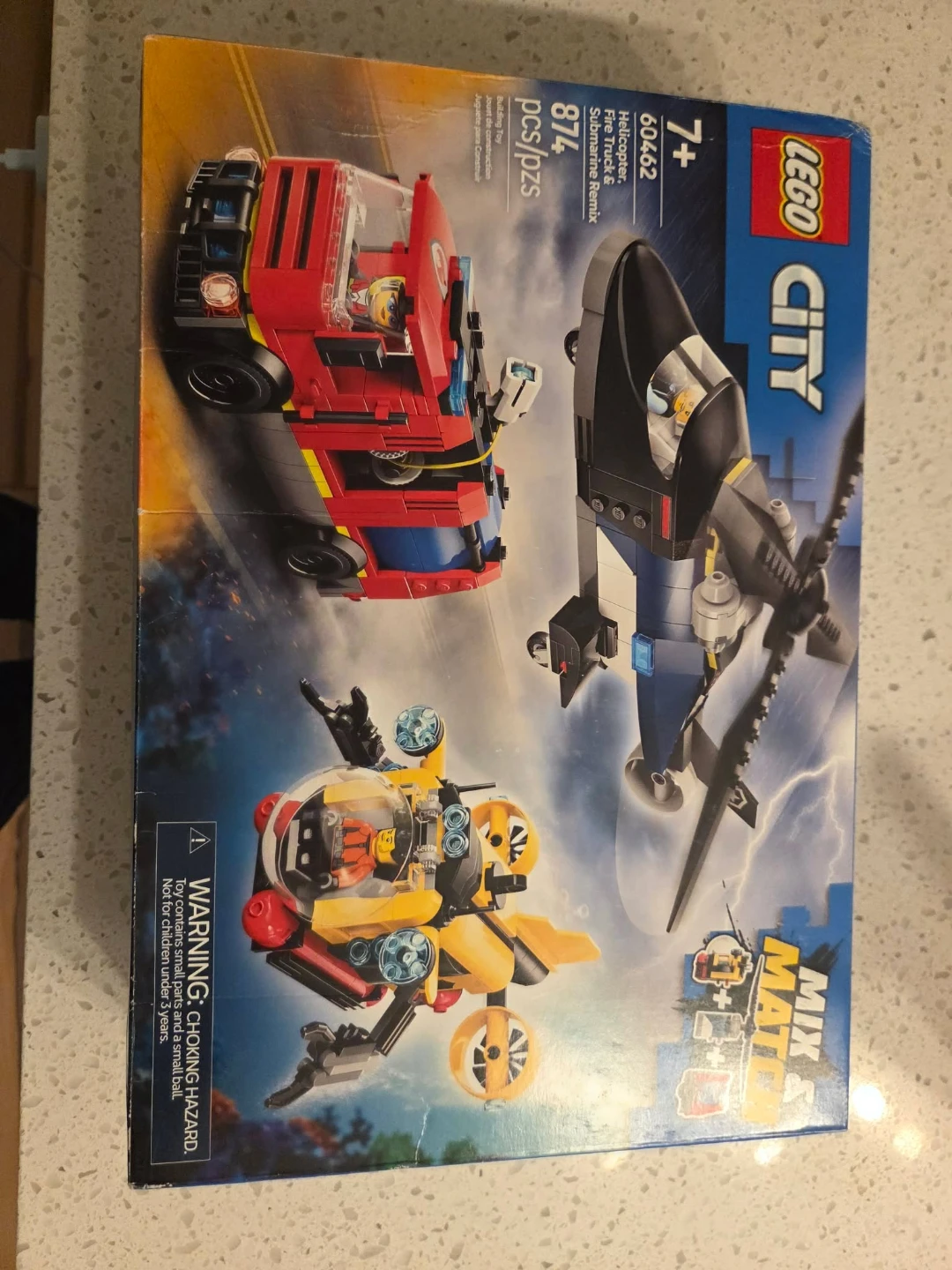 LEGO City 60462 Helicopter, Fire Truck & Submarine Remix - photo 2