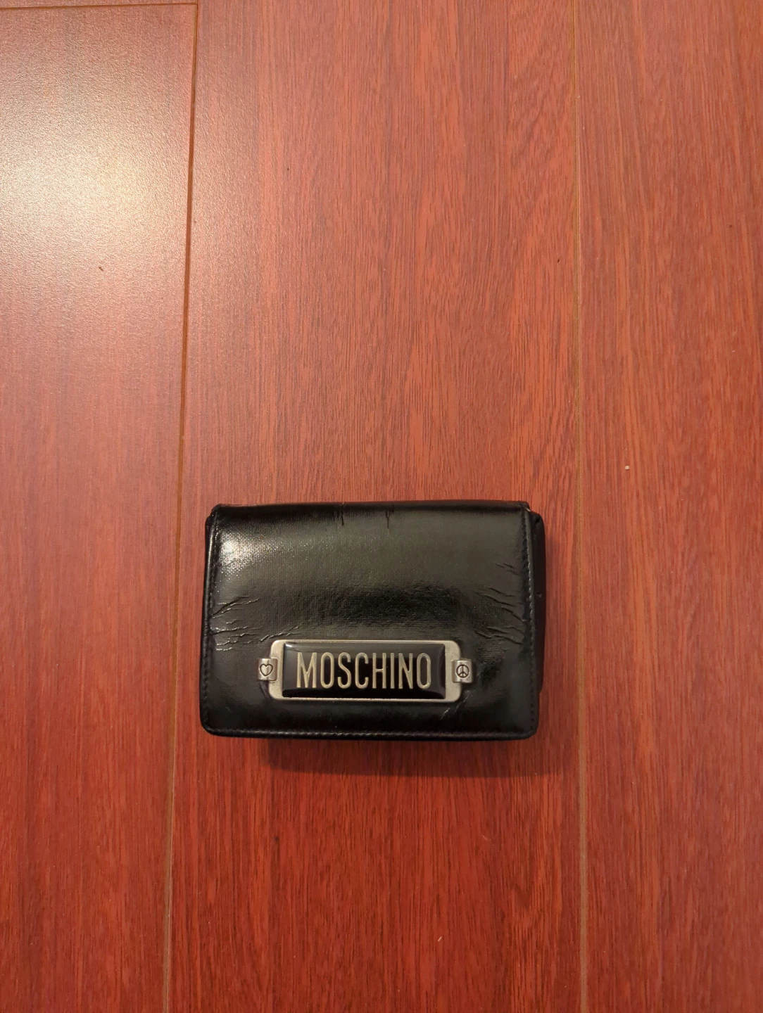 Moschino Black Leather Wallet
