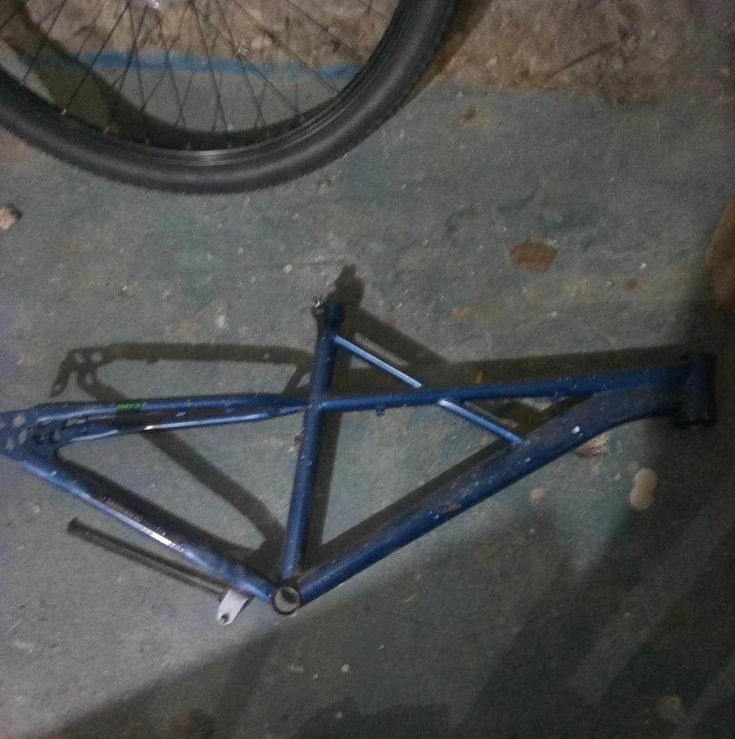 Blue Bicycle Frame