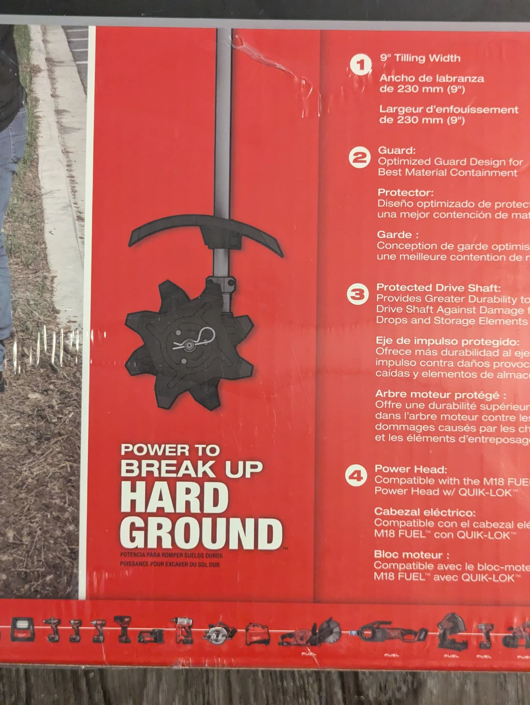 Milwaukee M18 FUEL QUIK-LOK Cultivator Attachment