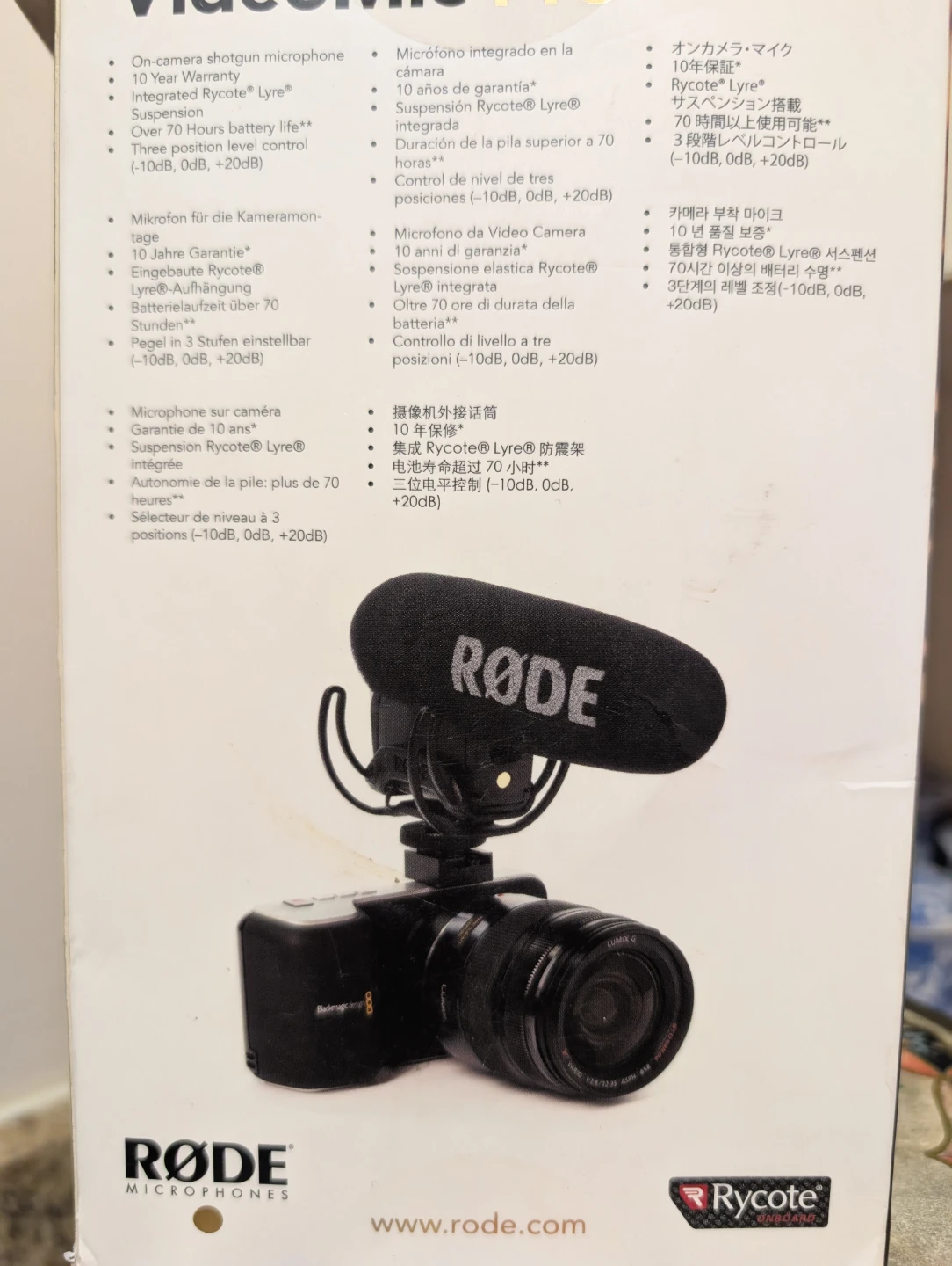 🧡 RØDE VideoMic Pro On-Camera Shotgun Microphone - photo 2