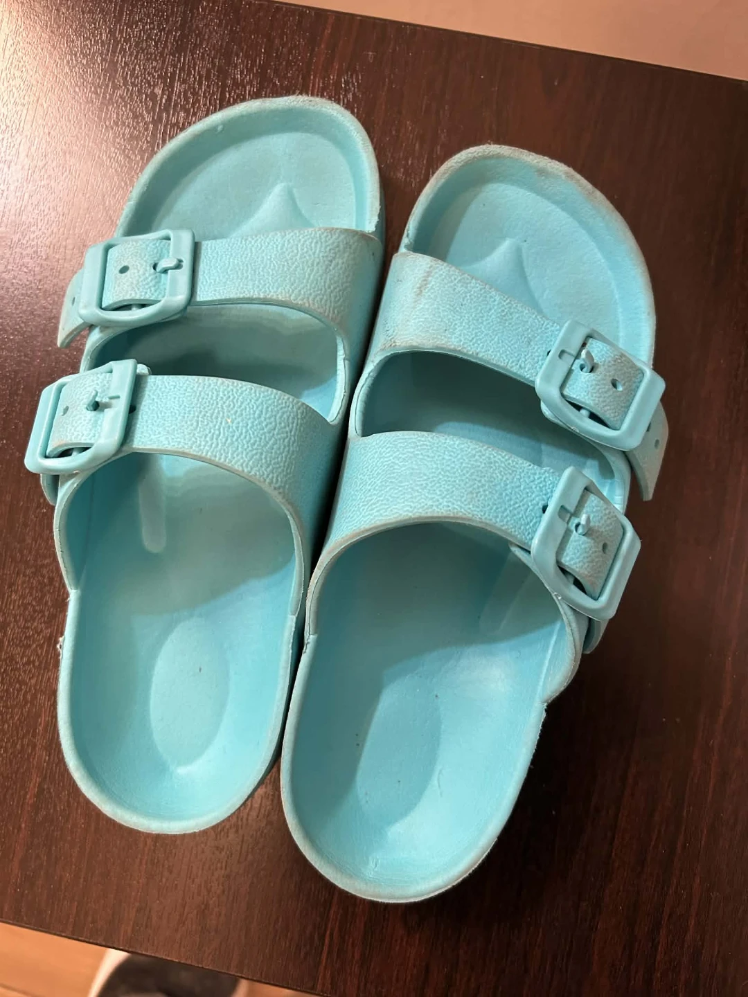 Cute Turquoise Birkenstock Style Sandals - photo 2