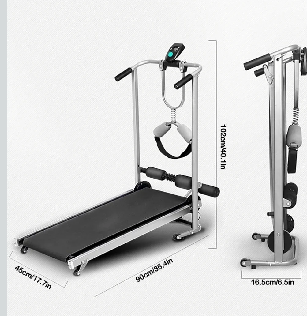 Manual walking machine