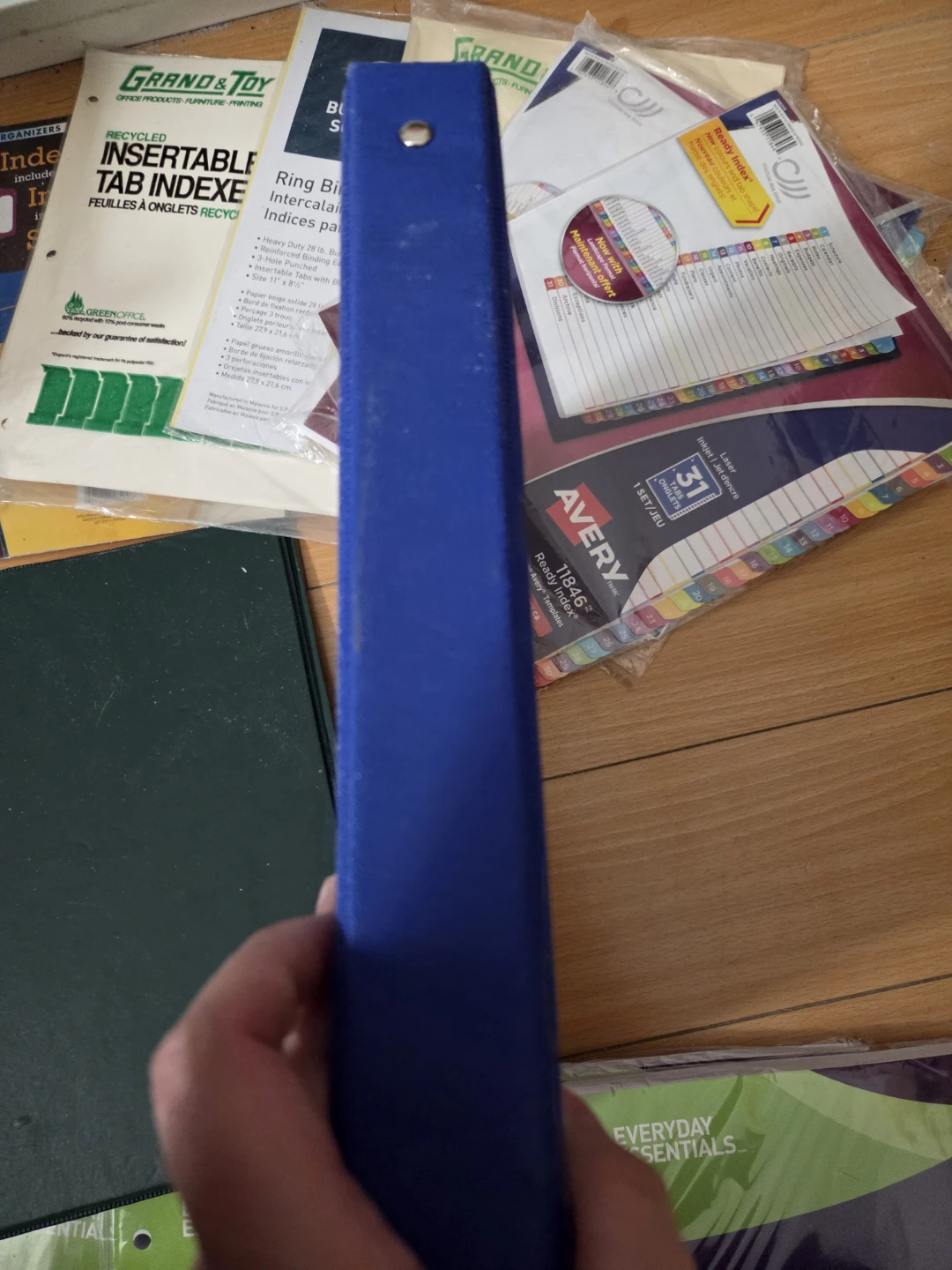 2 binders, 6 pack dividers, plastics and 4 packs lined paper - photo 4