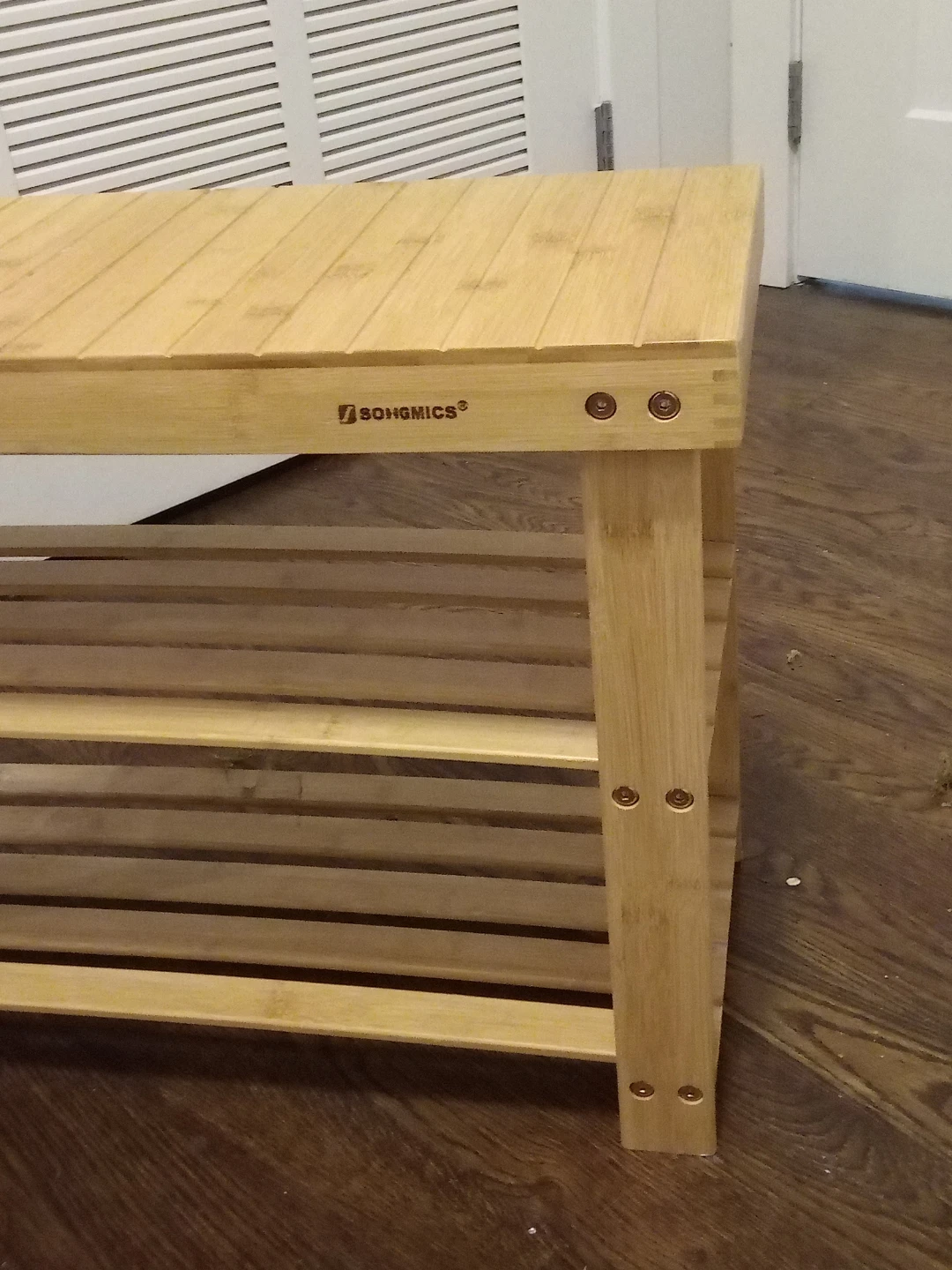Songmics Bench sit Shoe sturdy wood