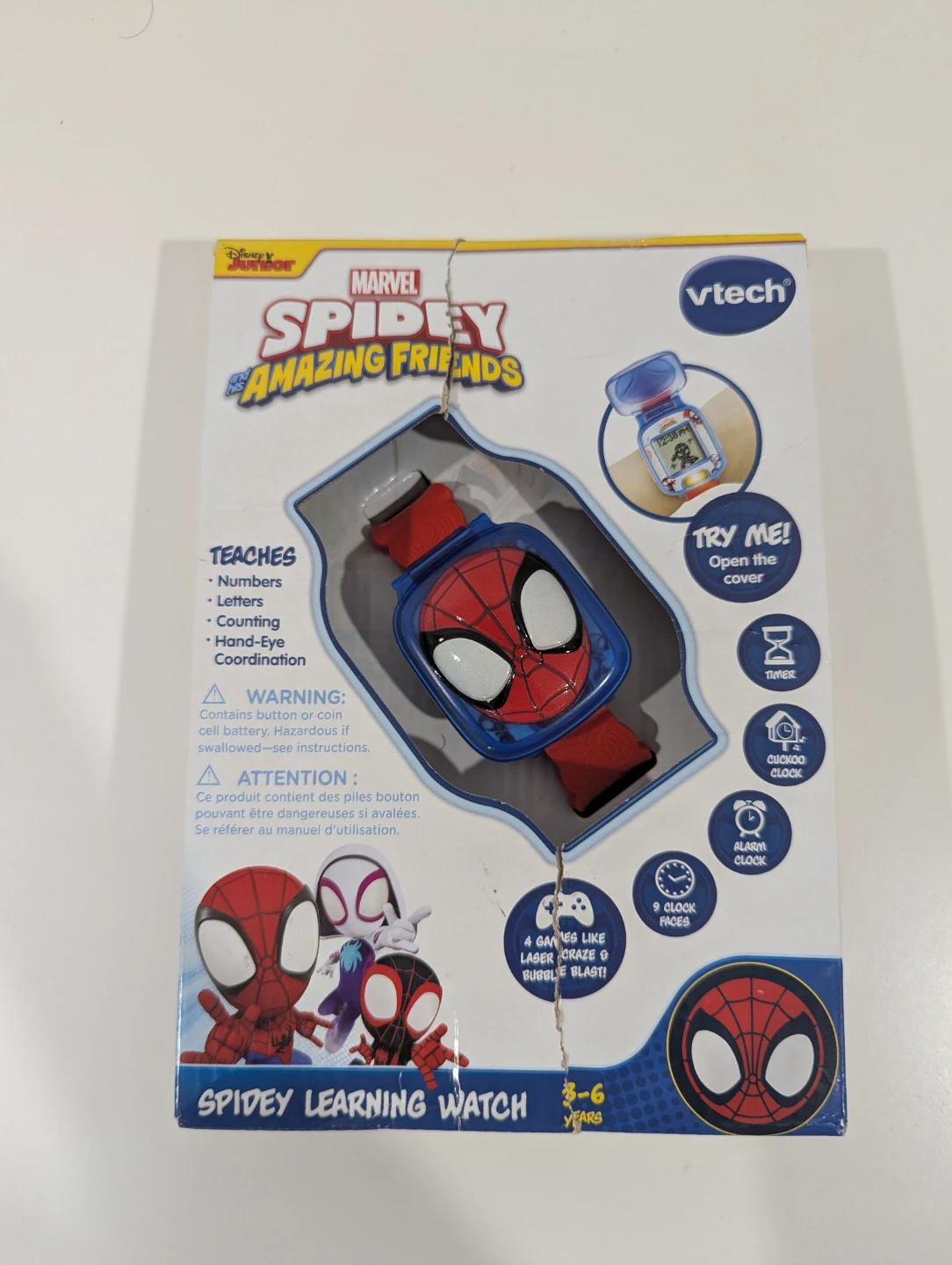 VTech Marvel Spidey Learning Watch