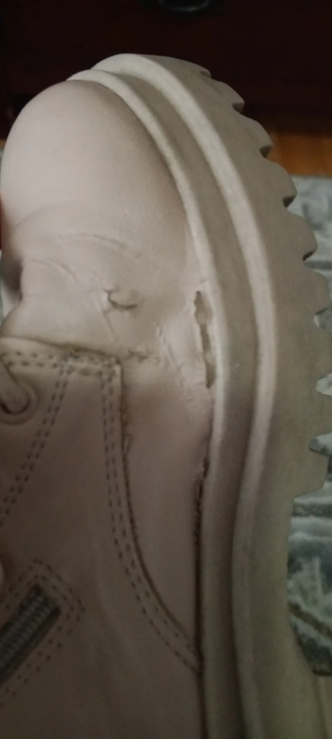 ZARA Beige Lace-Up Combat Boots - EU 32 - photo 5