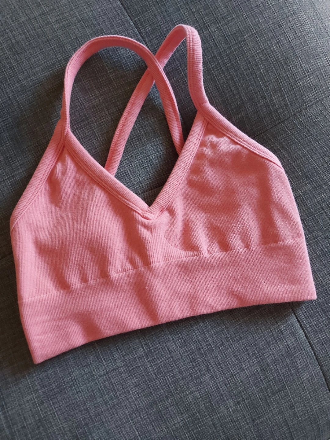Alo Yoga Ribbed Bra XS/TP Pink - photo 2
