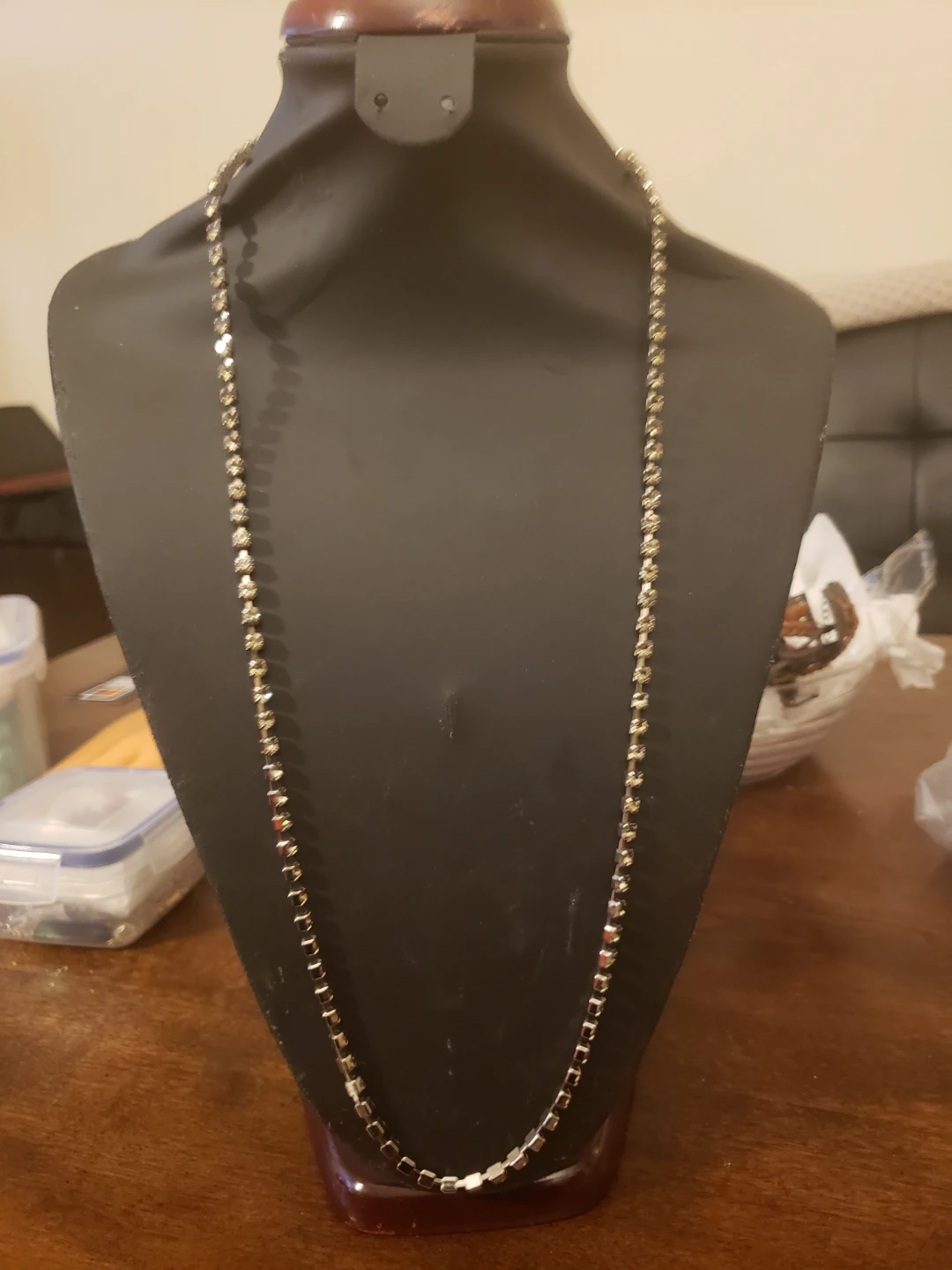 Rhinestone Chain Necklace