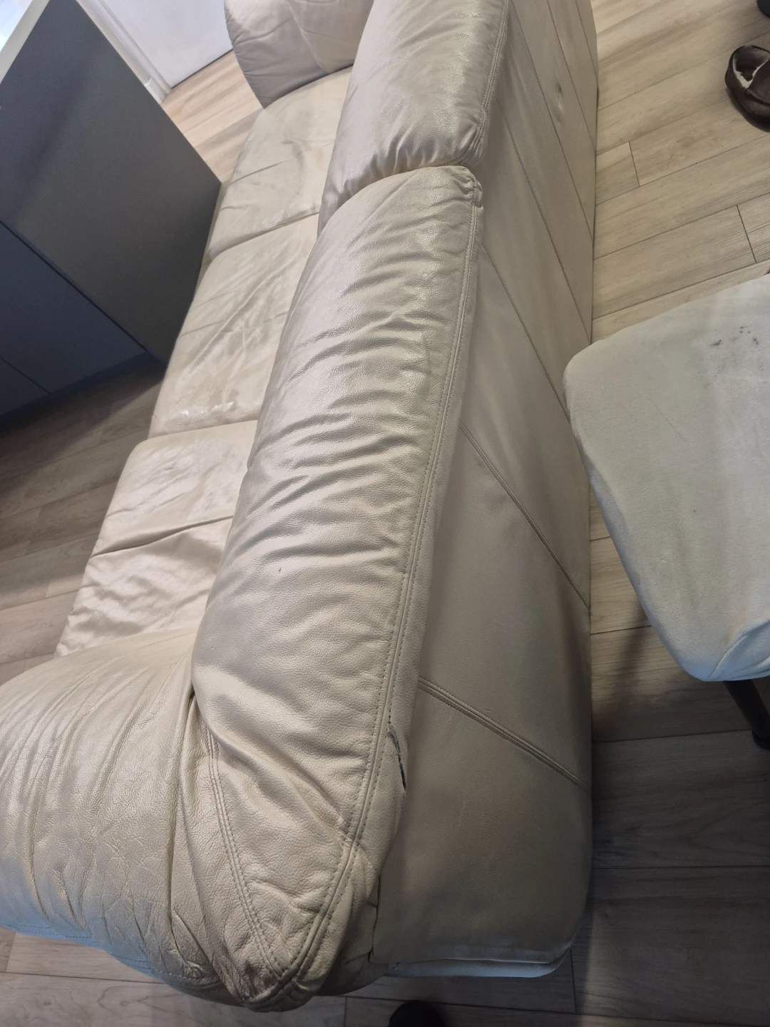 Real genuine leather sofa and loveseat - photo 4