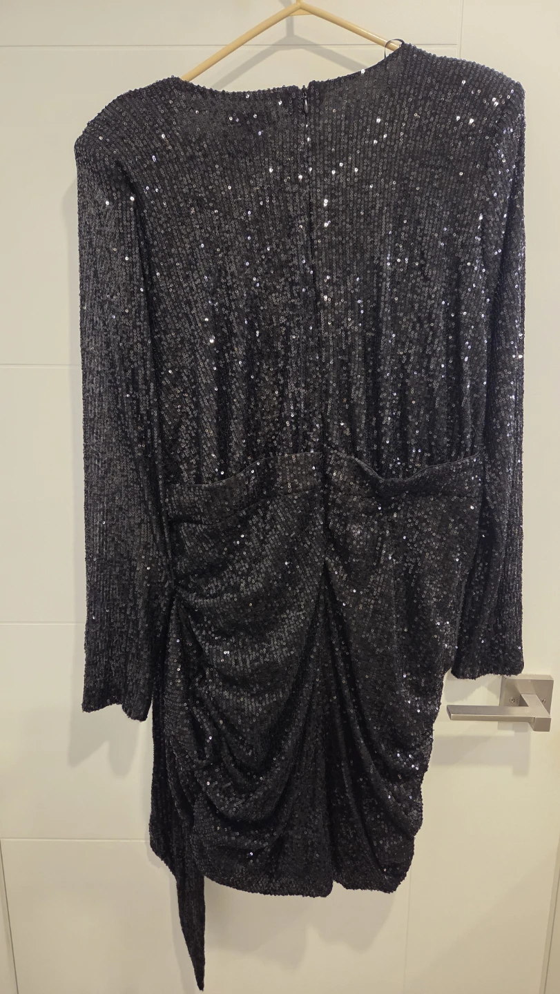 Fashion Nova Sequin Mini Dress Black Size 2X - photo 3