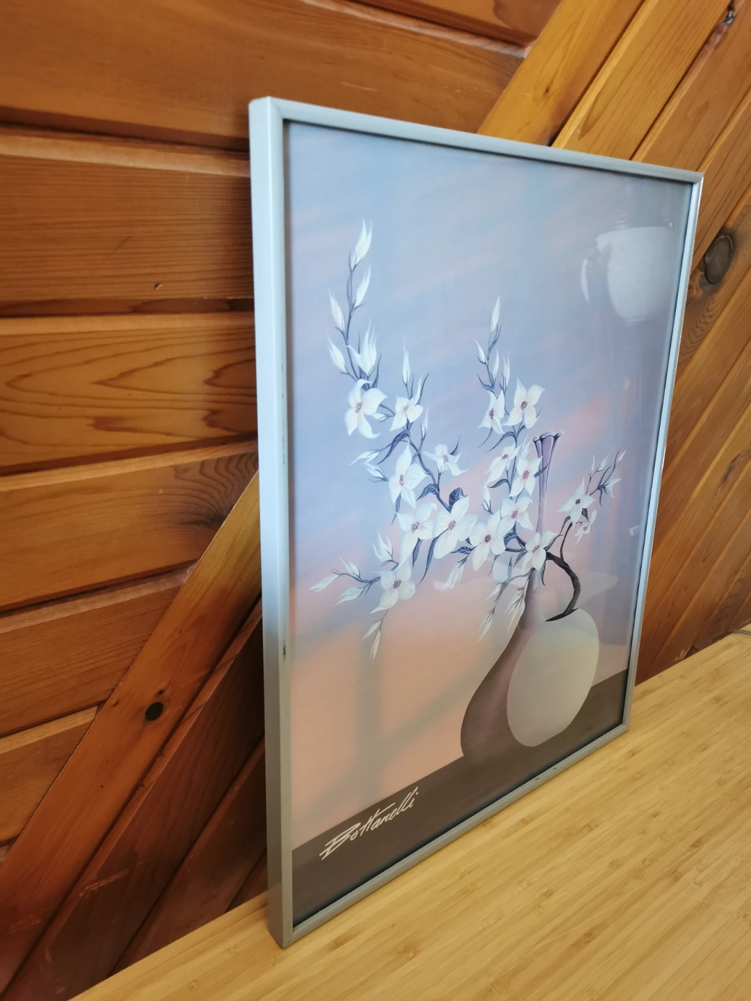Vintage Bottanelli Floral Still Life Framed Art Print - photo 3