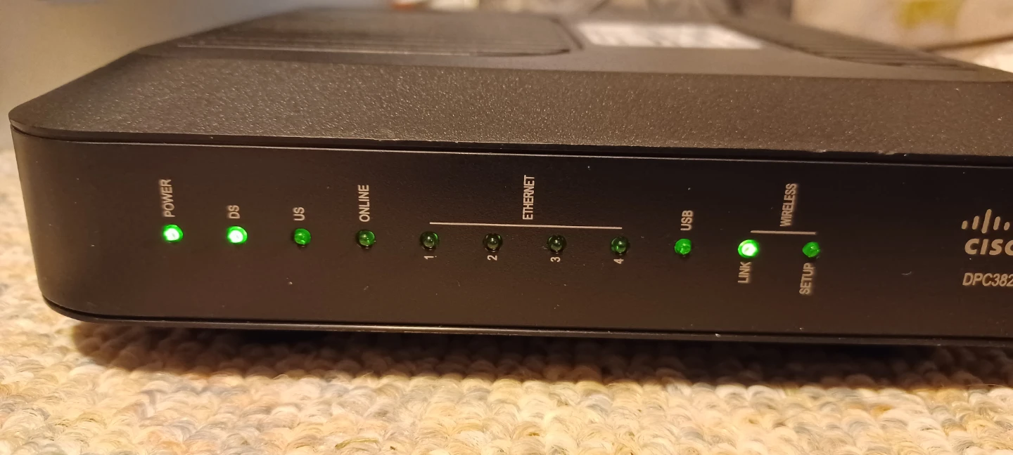 Cisco DPC3825 DOCSIS 3.0 WiFi Cable Modem - photo 4
