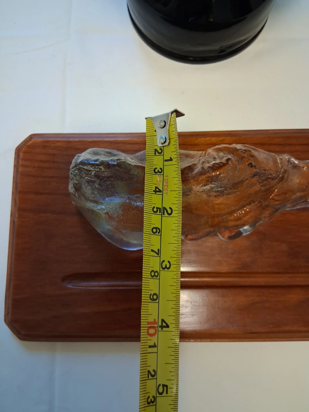Vintage glass art ice desk tray - photo 4