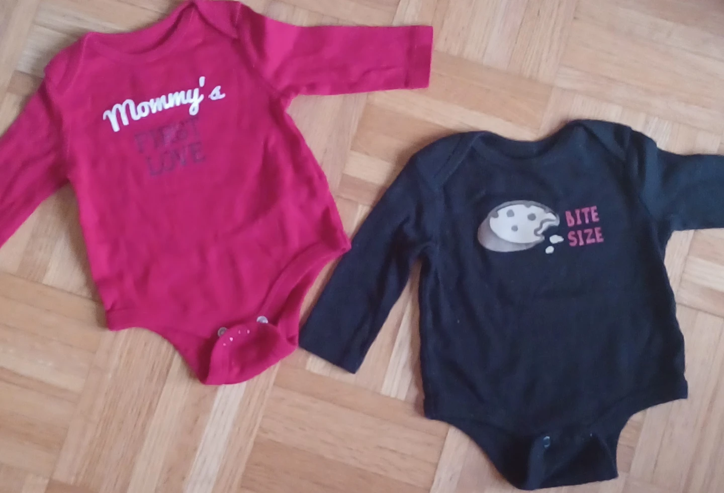 Baby Bodysuit Bundle - Mommy's First Love & Bite Size - photo 3