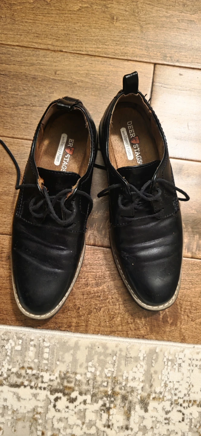 Deer Stags Black Oxford Shoes