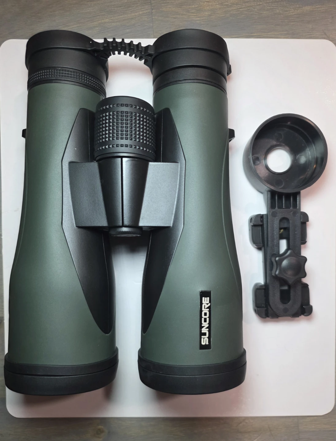 Green Superman "SUNCORE" 10x50ED Binoculars with Phone Adapter