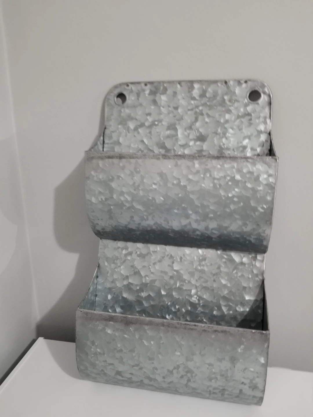 Galvanized Metal Wall Organizer