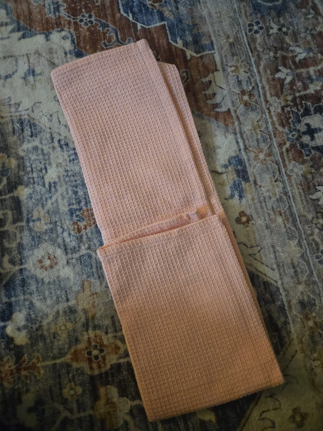Pink tea towel 🥕