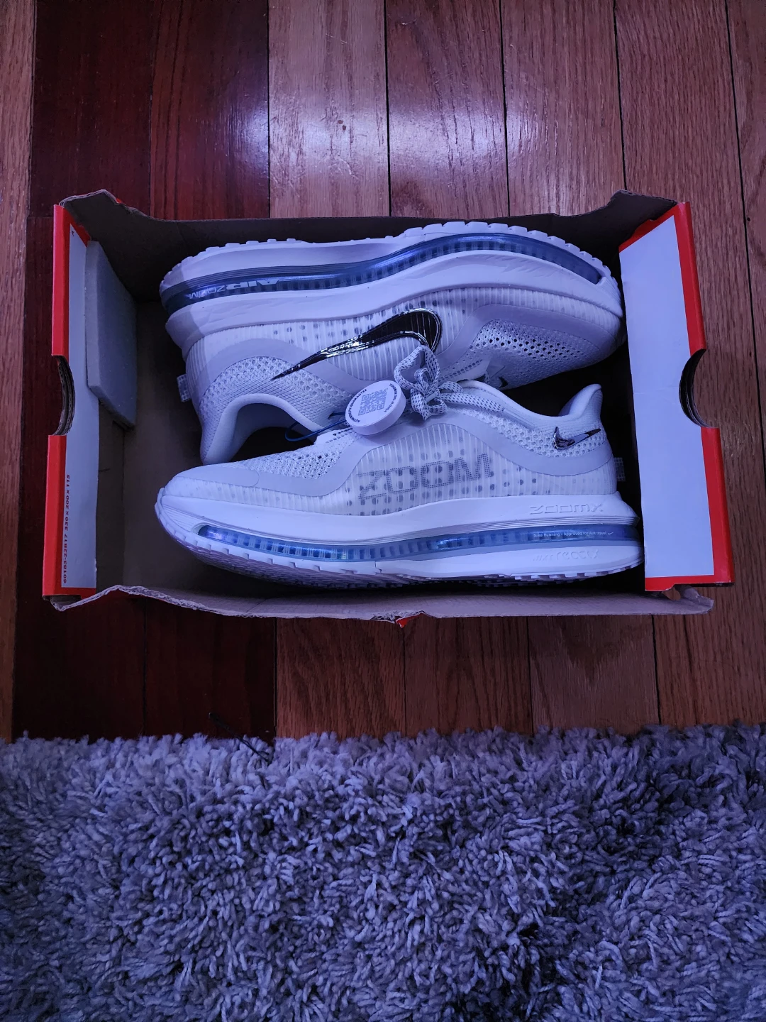 White Nike Air Zoom Pegasus Running Shoes - 7.5 Men - photo 2