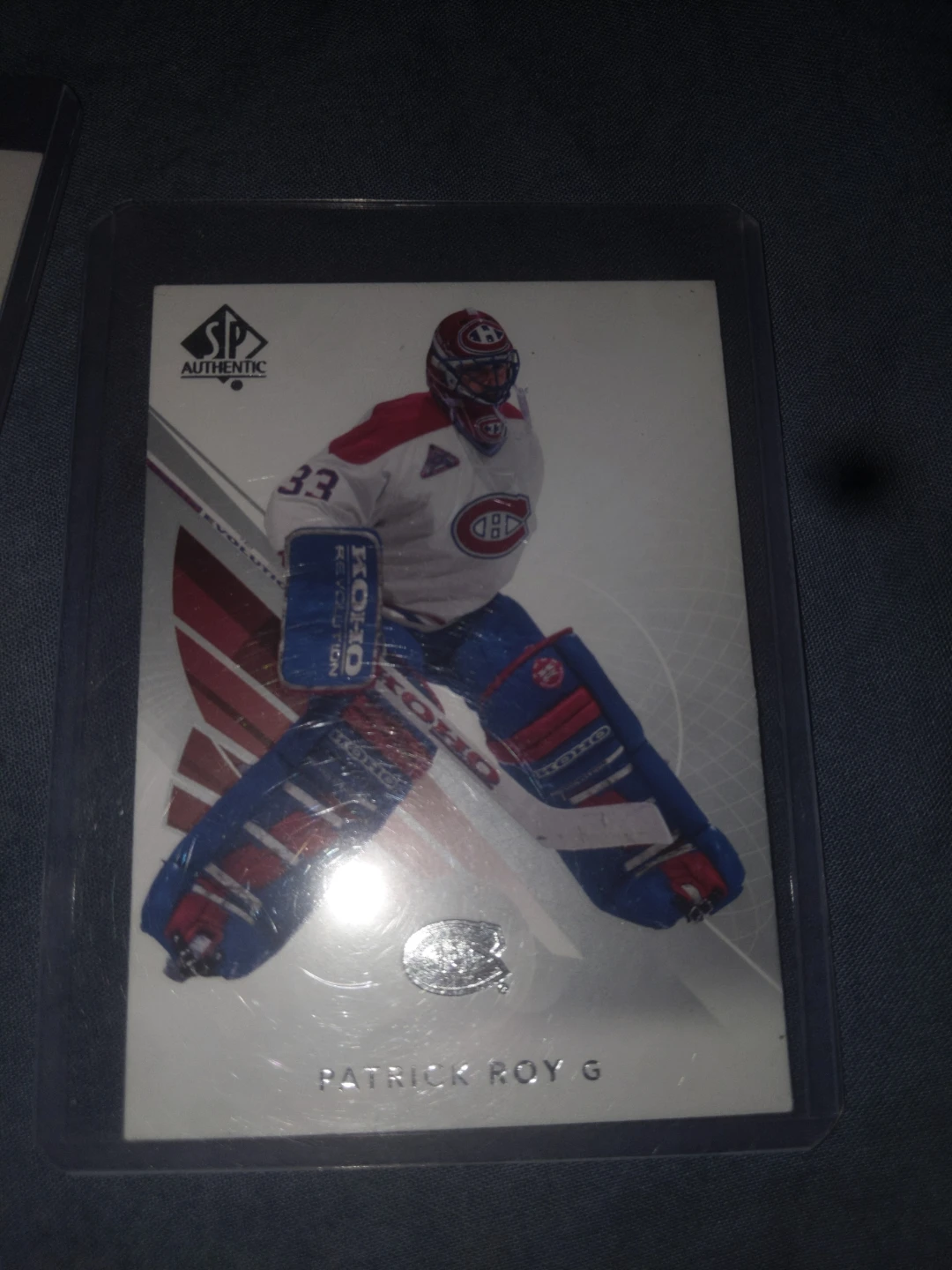 SP Authentic Patrick Roy Hockey Card
