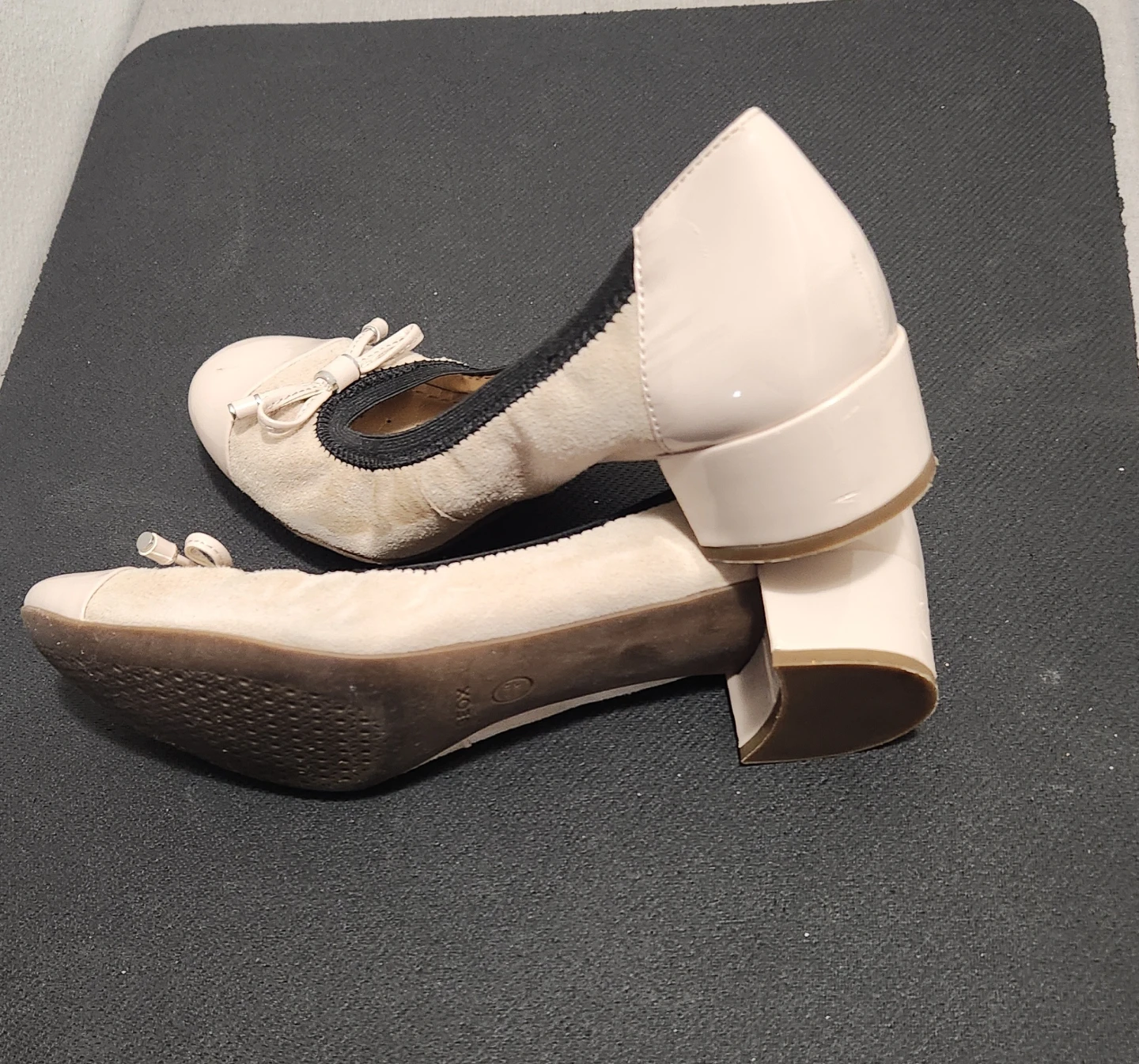 Women's Beige Ballet Flats with Bow Detail - photo 2