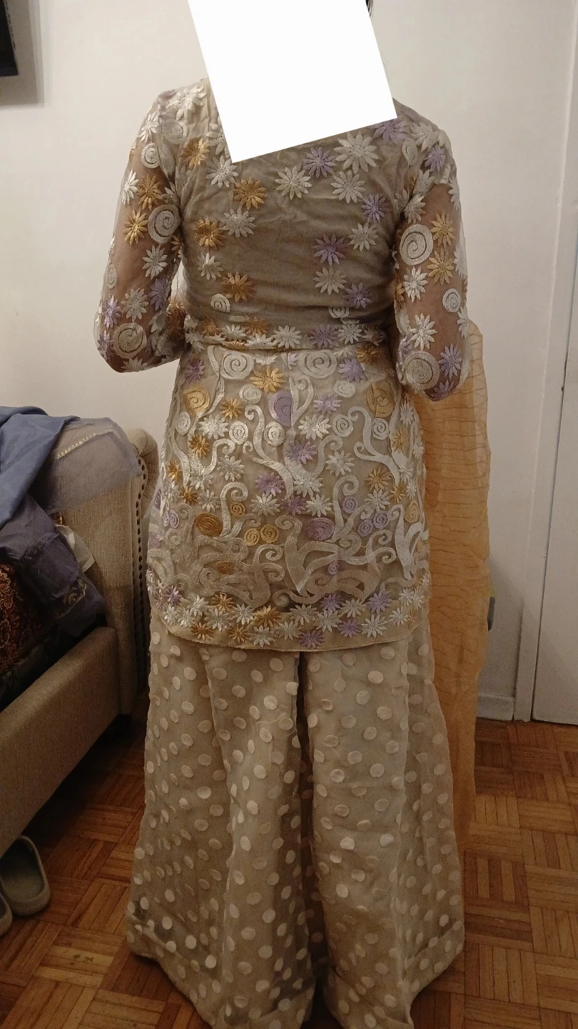 Embroidered Kurti and Pants Set - photo 3