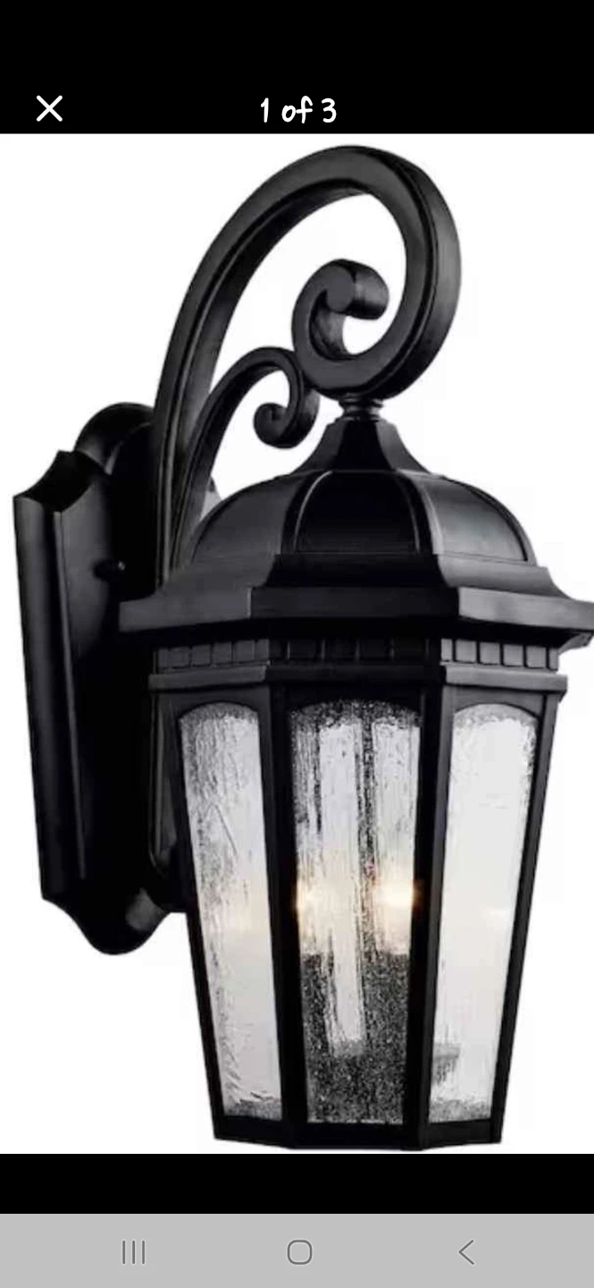 Kichler 9034BKT front lights