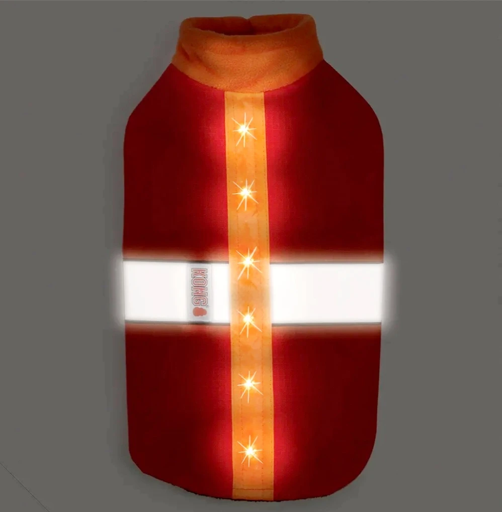 KONG LED Thermal Safety Dog Jacket Hunting Camping Evening Walks - photo 2