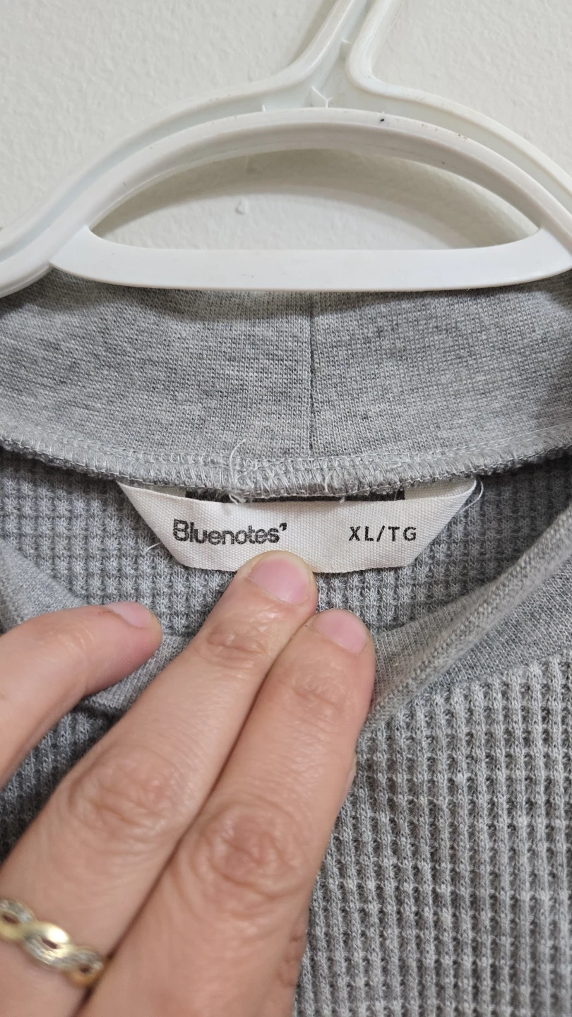 Bluenotes Grey Waffle Knit Cropped - photo 2
