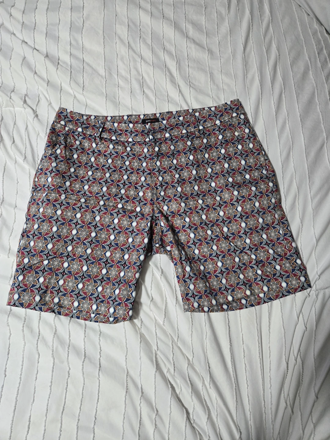Postman Men's Patterned Shorts Size 36