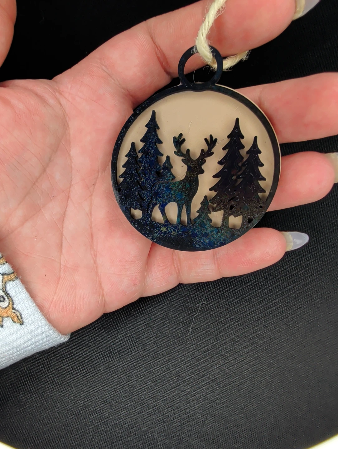 Christmas Ornament - Deer & Trees - photo 2