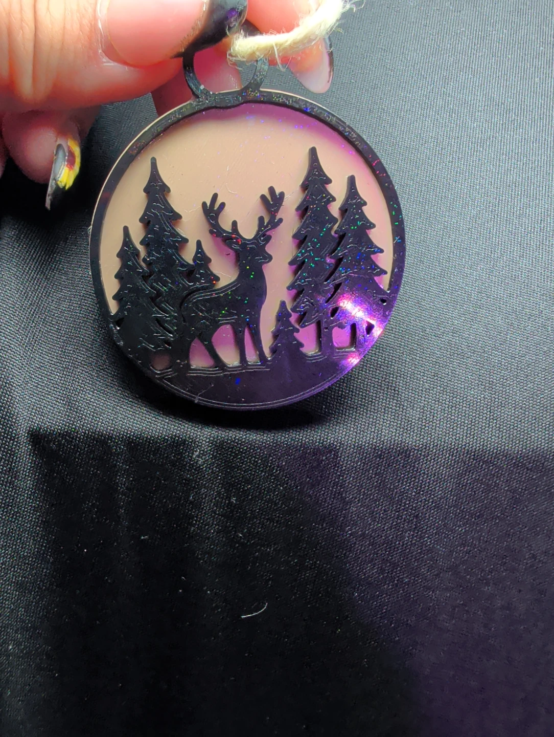 Christmas Ornament - Deer & Trees - photo 3