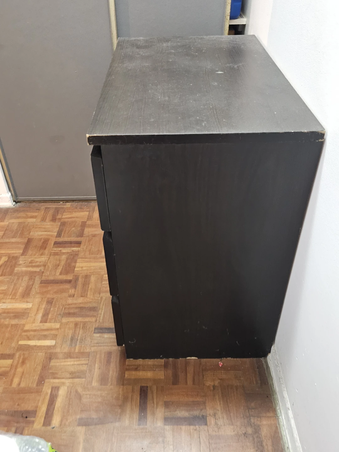 Dark Brown 3-Drawer Dresser - photo 2