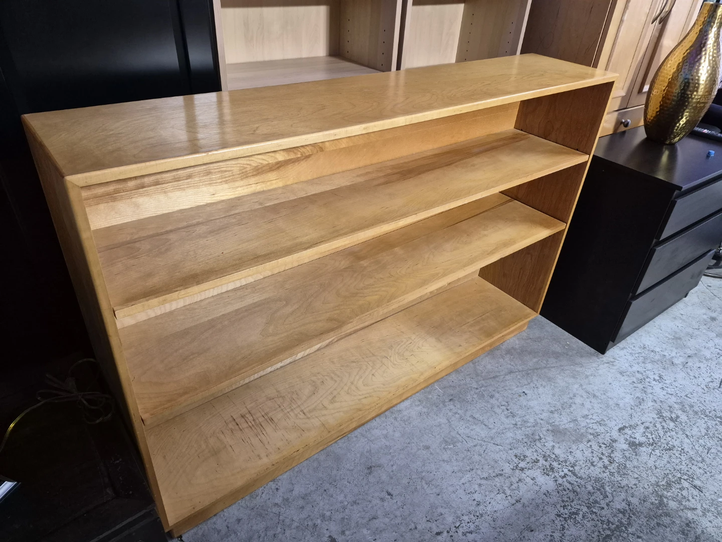Wooden 3-Shelf Bookcase - photo 2