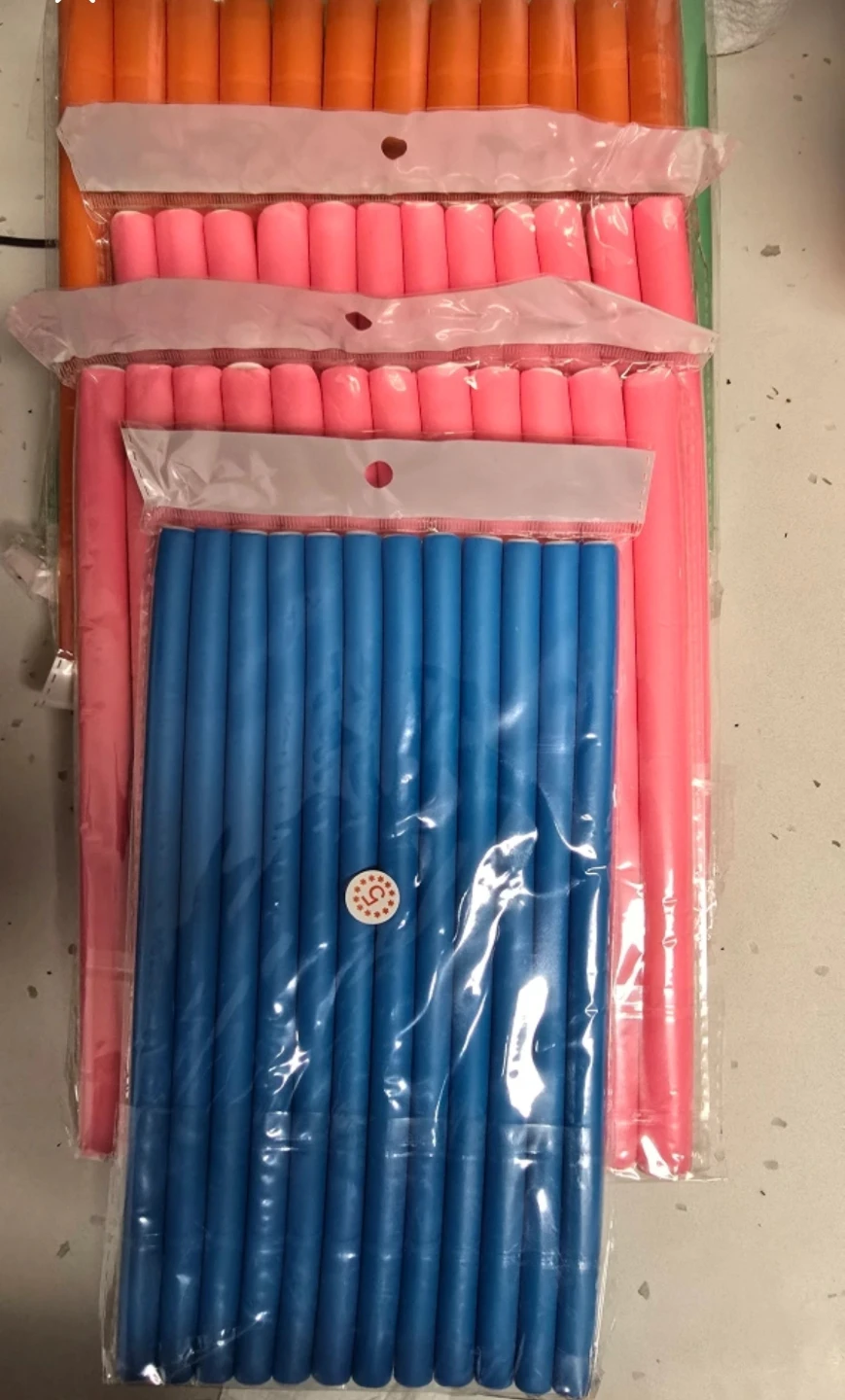 HAIR ROLLERS ☆  FLEXIBLE FOAM 🥕 #FREECYCLE 💚🌏🌳 - photo 2