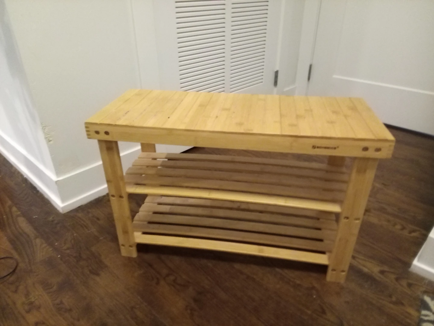 Songmics Bench sit Shoe sturdy wood - photo 2