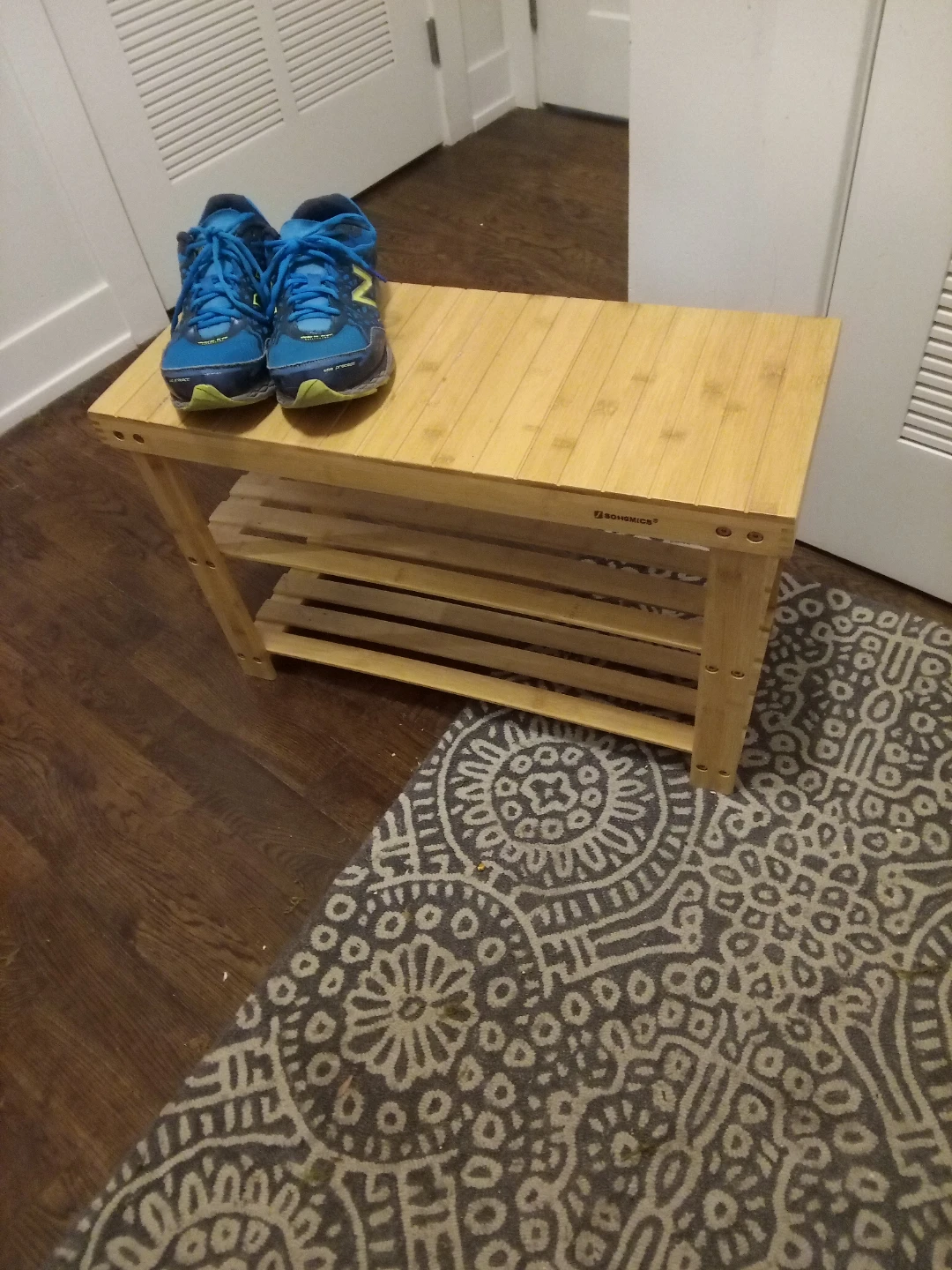 Songmics Bench sit Shoe sturdy wood - photo 3