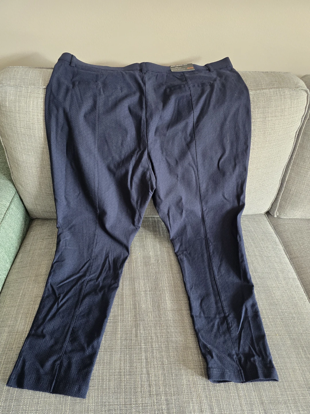 Summer Mario Serrani Italy Navy Patterned Pants XXL/TTG - photo 4