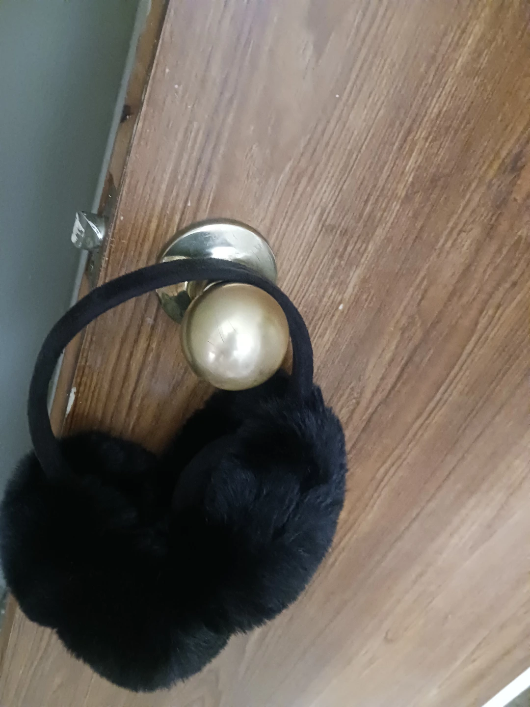 Black Faux Fur Earmuffs - photo 2