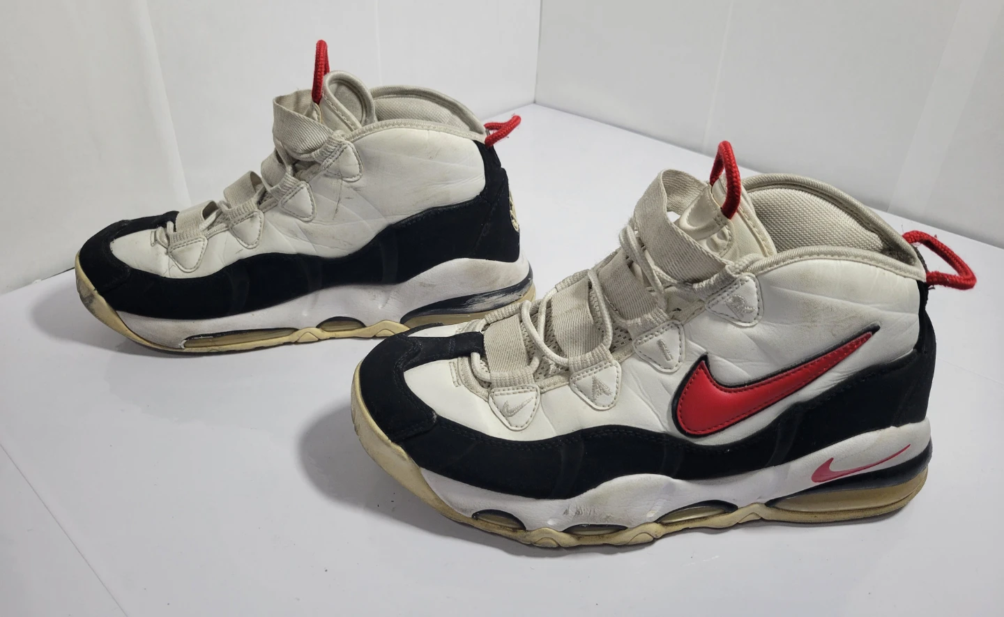 Nike Air Max Uptempo 95 Shoes White Black Red, size 9,5 (63) - photo 3